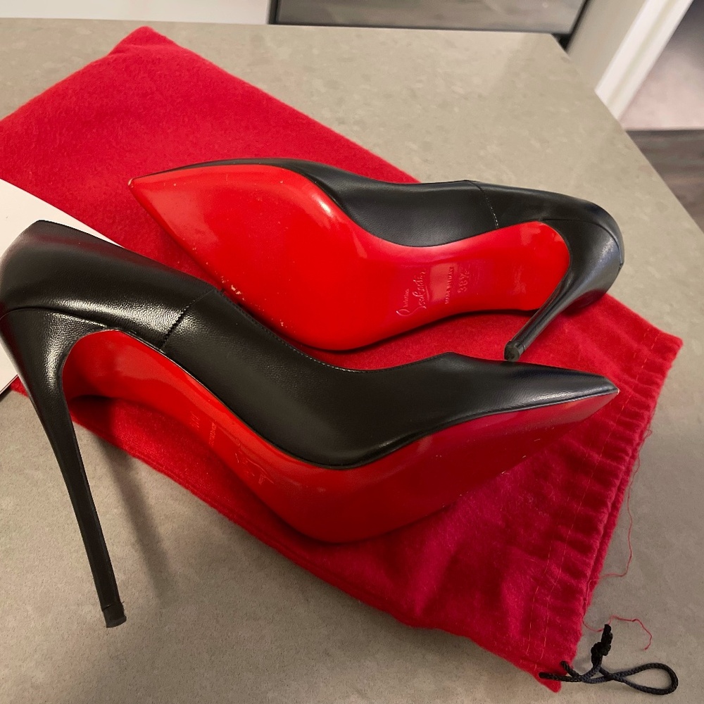 Louboutin So Kate Black 120 mm Heel, Size 8.5, New Condition